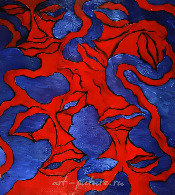 不安梦境的幽灵，1995年，布面油画，150x120厘米。艺术家自藏。