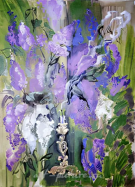 Smell of lilac, 1996, canvas, acrylic, 100x80 Author’s property, $600