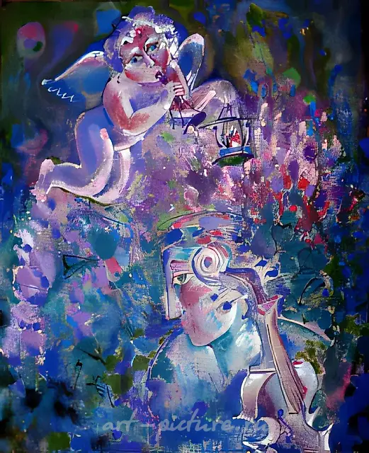 Serenade, 1996, textile paper, 96x70 Author’s property, $500