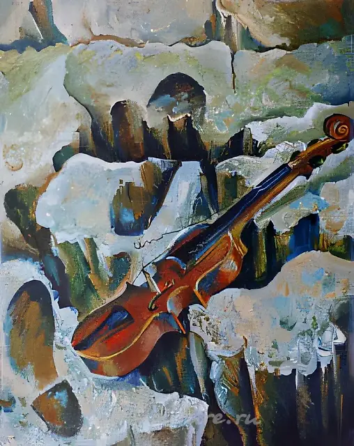 Silence, 1988, slab, oil, 90x70 Private collection, Norway, $500