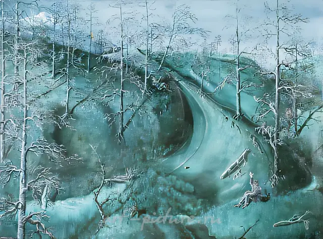 Meeting with Friends in the Chertanovo Forest, 1986, canvas, oil, 95x96