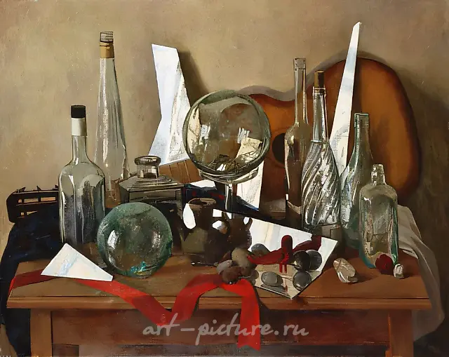Still life with mirror fragments, 1997, oil on canvas, 80 х 60