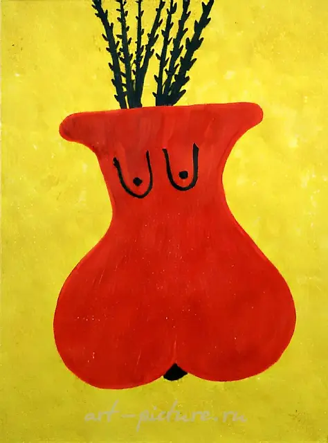 Натюрморт, 1996, бумага, акварель, 50х70 Частная коллекция