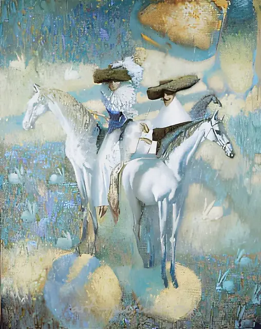 Love and rabbits, 1997, canvas, oil, 90х70 Author’s property