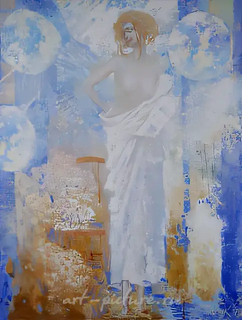 Moon nu, 1997, canvas, acrylic, oil, 90х70 Author’s property