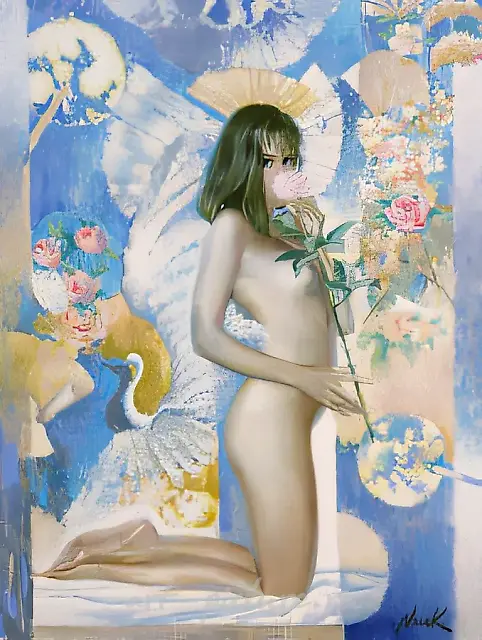 Abigal, 1996, canvas, acrylic, oil, 90х70 Author’s property