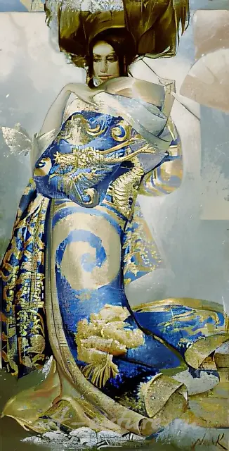 Fairy of butterflies or
Evening exclusive, 1996, canvas, oil, 100х50 Author’s property
