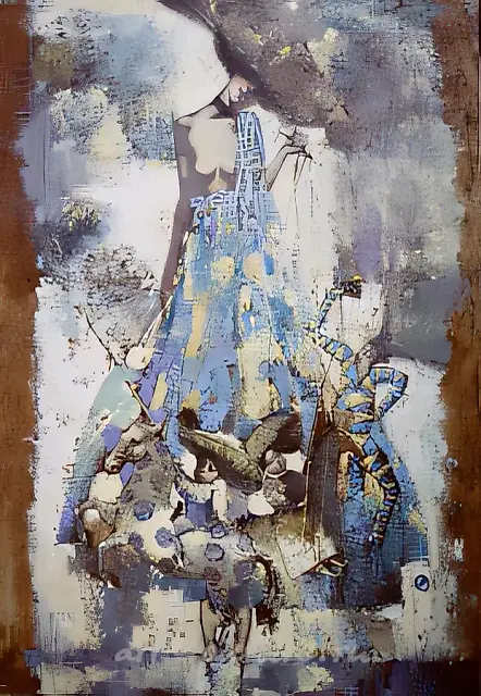 From the life of Colombina., 1999, canvas, acrylic, oil, 70x55 Author`s property