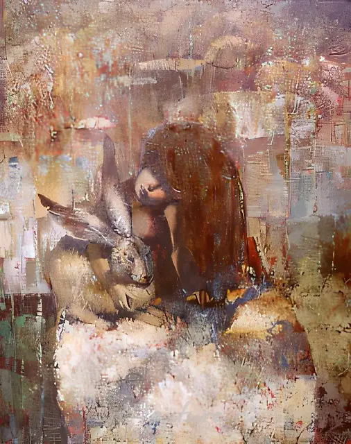 Alice in wonderland., 1999, canvas, oil, acrylic, 60x75 Author`s property