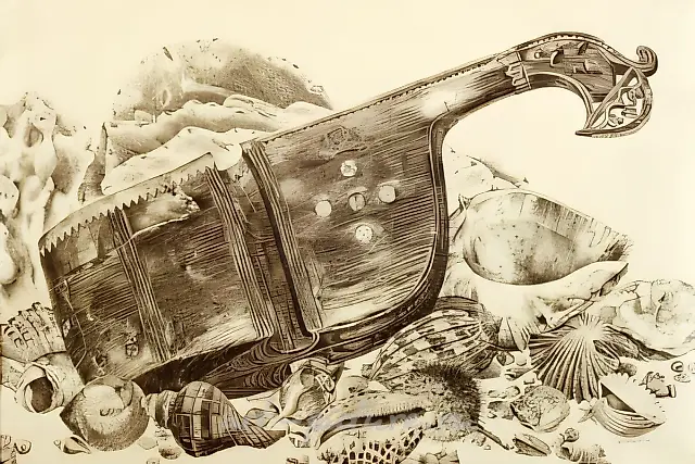 Lyre., 1992, paper, pencil, 59х89 Author`s property
$1500