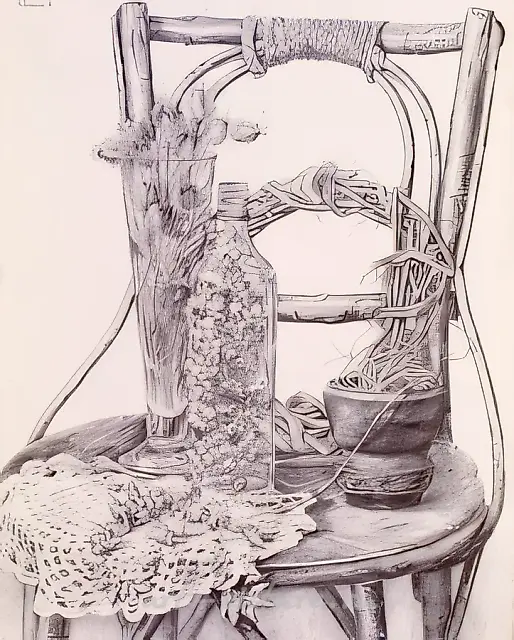 At the chair., 1996, paper, pencil, 80х70 Author`s property
$1300