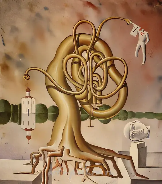 An Old Pipe, 1997, oil on canvas, 90x80