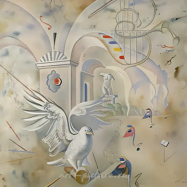 Allegory of Music, 1997, oil on canvas, 80x80