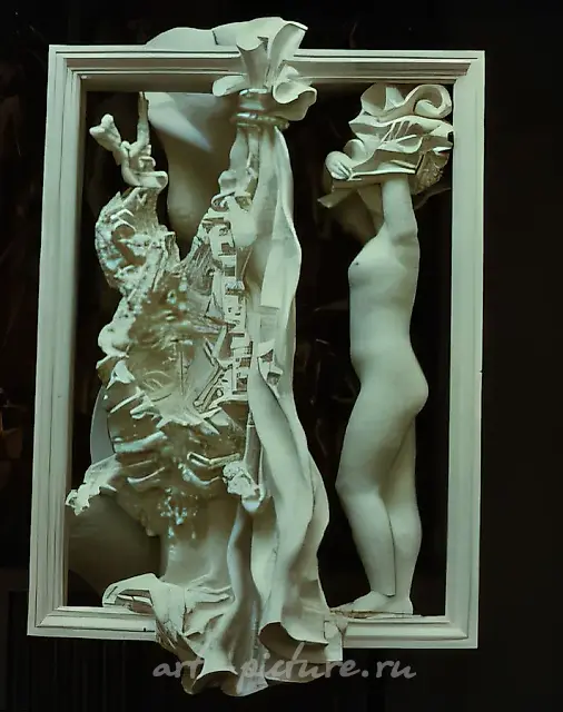 变形，1997年，大理石，85 x 17