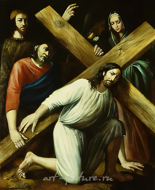 Golgotha, 1996, canvas, oil, 120x100