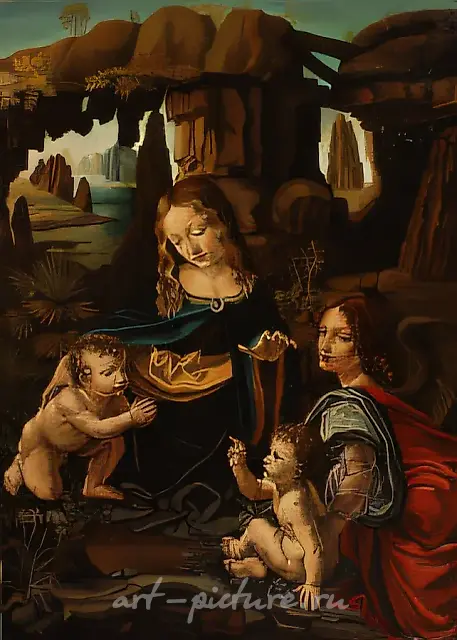 Madonna of the Rocks, 1997, canvas, oil, 70x50