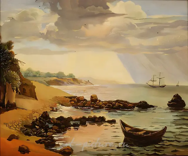 Sea, 1997, canvas, oil, 50x60