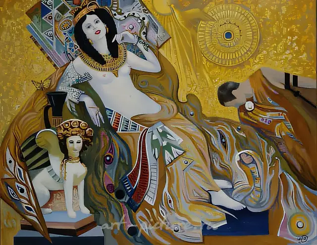 Cleopatra, 1995, oil on canvas, 100x125