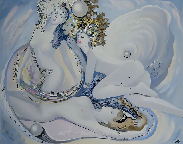 A Pearl, 1995, oil on canvas, 100x125