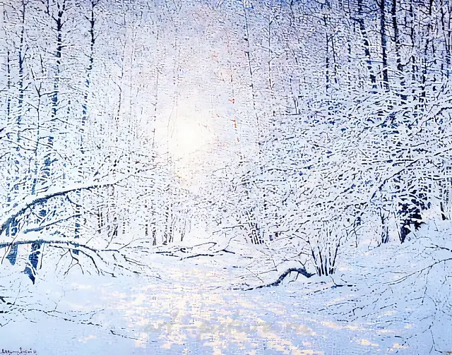 Sunrise, 1997, canvas, oil, 100x120