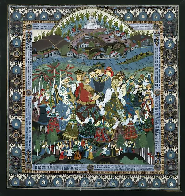 白夜，1995年，布面蛋彩，85 x 80