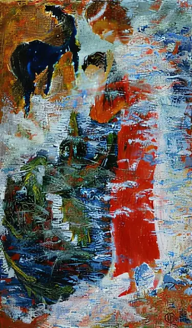 Красная царевна.Из цикла " Чудо Св. Георгия 
о Змие".                    
, 1997,  холст, масло, 100 x 60