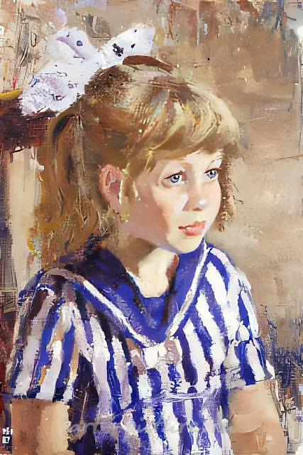 Вика. Портрет дочери., 1966, холст, масло, 50х35