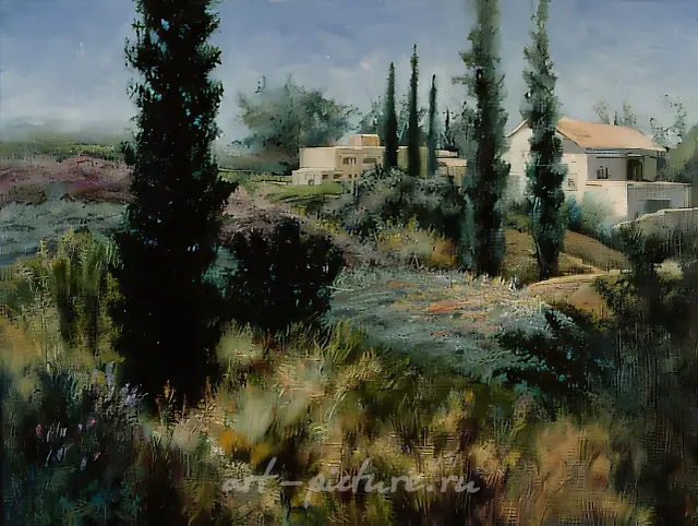 Jerusalem Hills, 1997, canvas, oil, 60x80