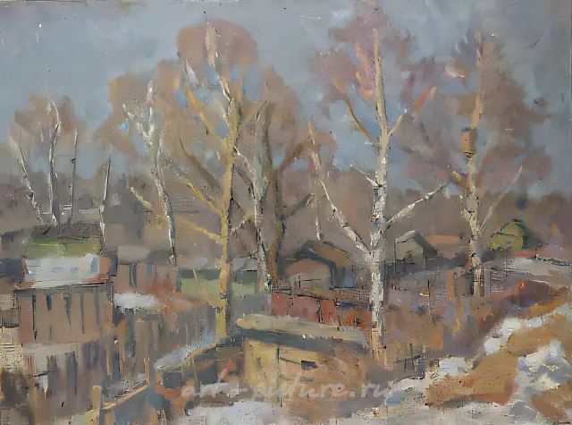 March, 1994, canvas, oil, 55x80