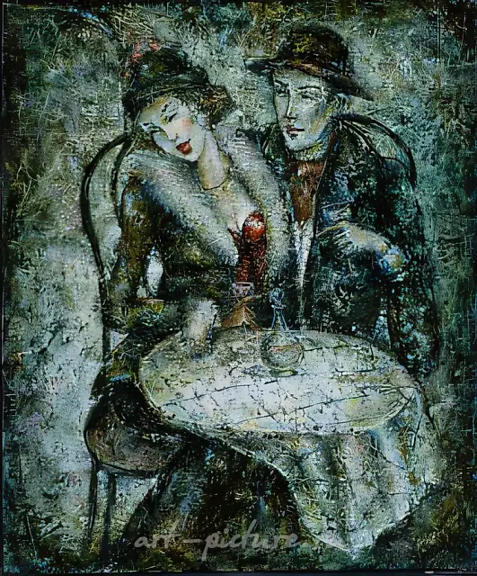 Meeting., 1997, oil on canvas, 75 х 60