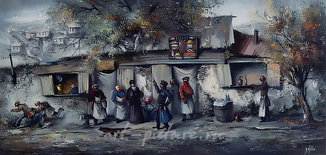 Белый духан., 1997, холст, масло, 38х79