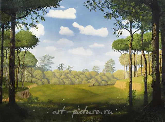 晴天，1995年，布面油画，60×80厘米