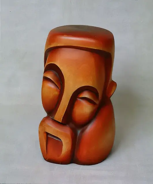 Babai (old man)., 1988, wood, 34 х 18 х 19