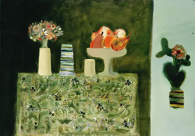 Still Life with Cactus, 1996, canvas, oil, 90x130