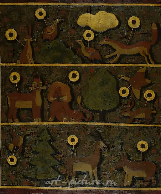 射击场，1997年，布面油画，100x90