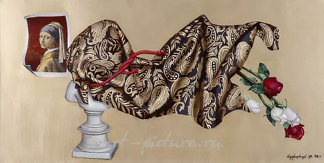 In Memory of Jan Vermeer of Delft, 1996, canvas, oil, 45x90