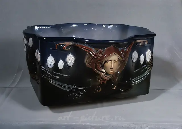 Модерн., 1996, кашпо, керамика, 45 х 51 х 37