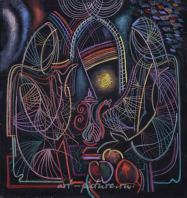 Iftar from the series «My Revelations», 1997, paper, pastel, 80x65