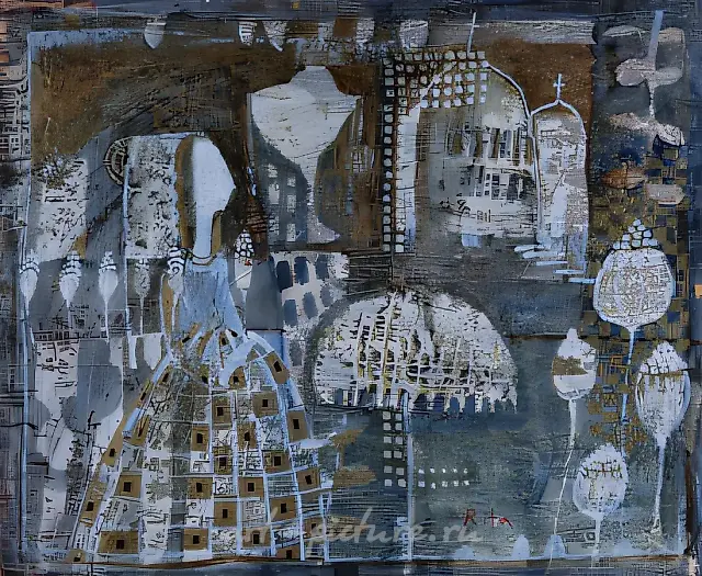 纯真，1997年，纸本，综合材料，45×55厘米