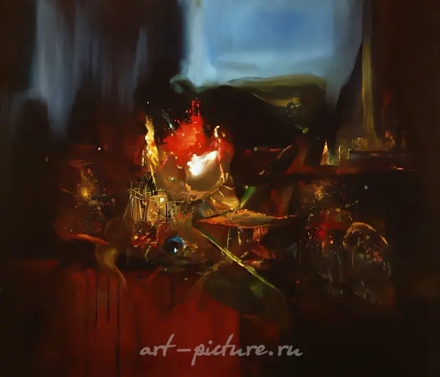 Etude, Improvisation and Caprice, 1990, canvas, oil, 60x70