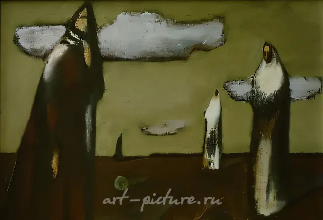 The Eternal, 1991, canvas, oil, 38x55