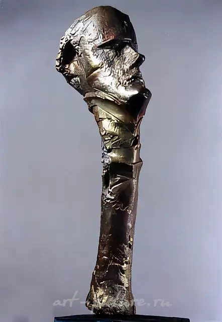 Mayakovsky, 1987, bronze, 40x10x15