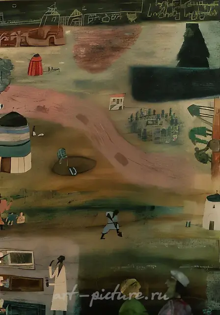 Wisdom of Fiction, 1991, cardboard, mixed technique, 85x61