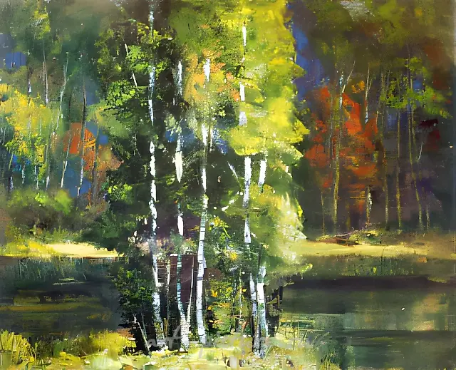 Forest girl-friends., 1996, canvas, oil, 62x78, $26.000,