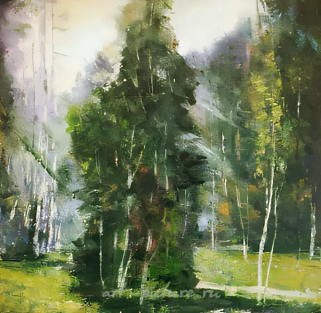 Pending a day., 1998, canvas, oil, 65x65, $8.000,
