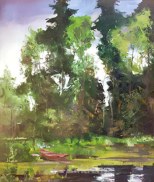 May greenery., 1997, canvas, oil, 60x80, $5.000,