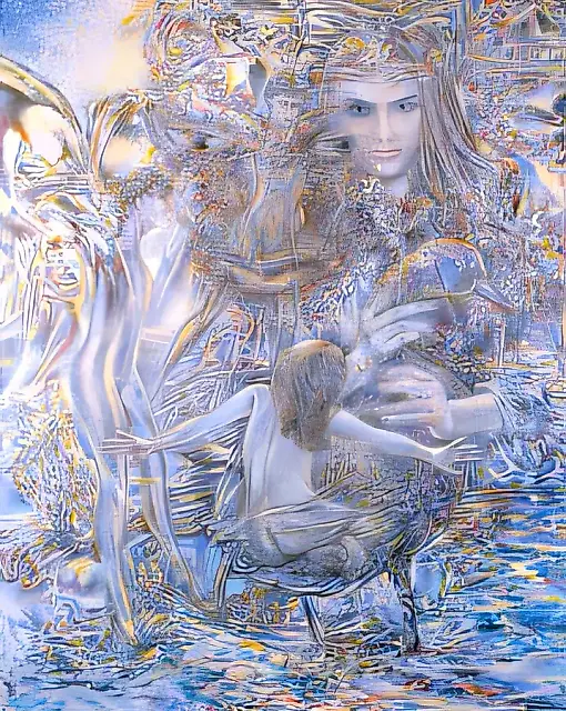 谁将升上天空，1989年，布面，丙烯，油画，150×120厘米，私人收藏