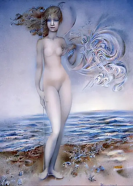 Venus Rising, 1981, canvas, oil, 100x75. Private collection