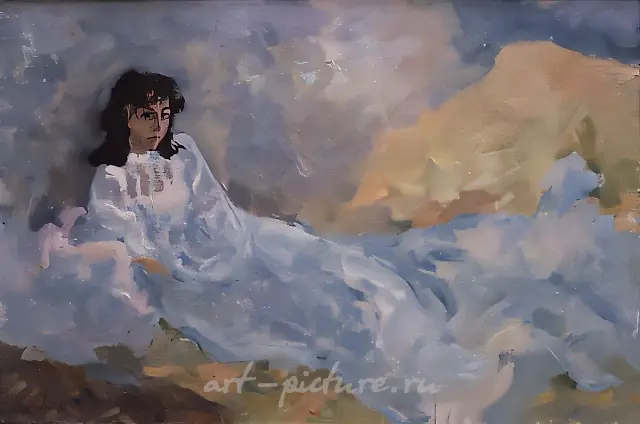 The picture of O.M., 1997, canvas, oil, 50x80