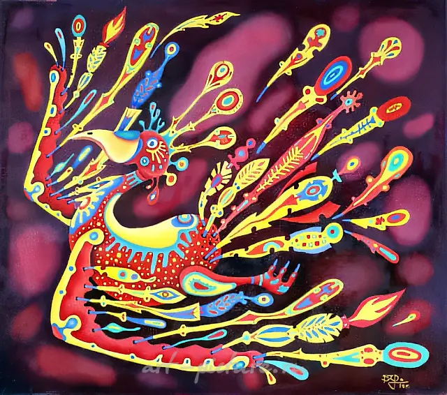Жар-птица, 1998, холст, масло, 60x70. Собственность автора